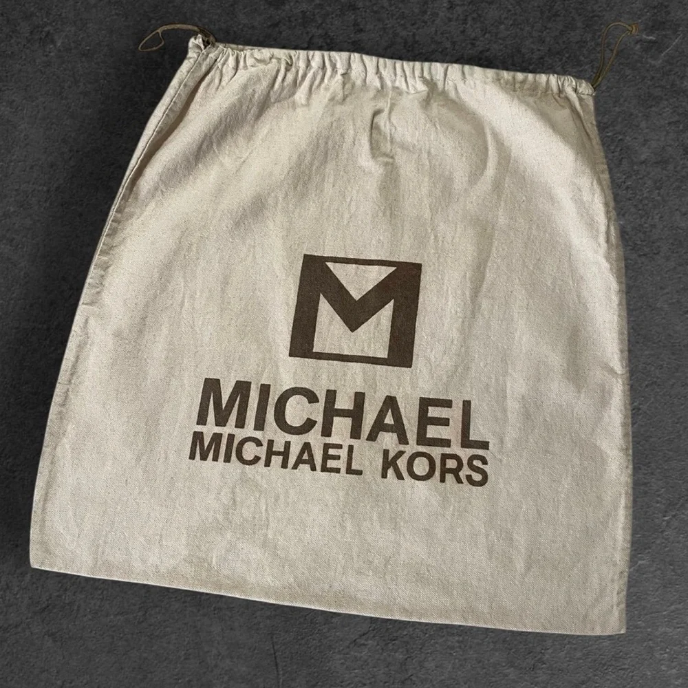 Michael Kors Canvas Dust Bag Tote Drawstring Large 21x21